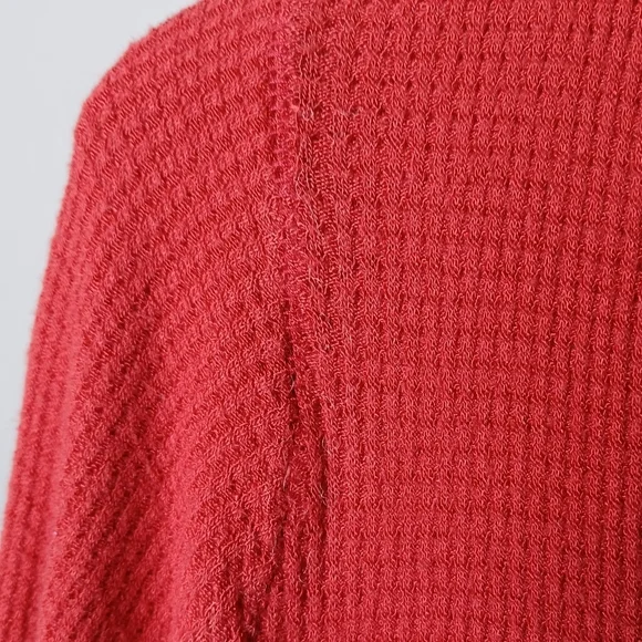 Free People Waffle Knit Distressed Sweater - Picture 11 of 13